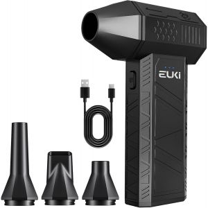 JEXNOVASHOP-Souffleur Air Comprim&eacute; Puissant, 130 000RPM, Soufflette &Eacute;lectrique Rechargeable avec Batterie 5000mAh, Mini Sans Fil et Portable &iquest; Id&eacute;al pour le Nettoyage de PC, Clavier, Meubles et Voitu - Neuf