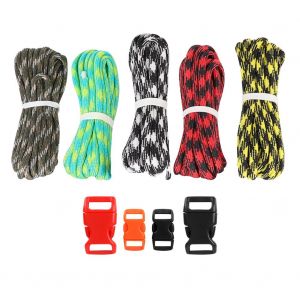 Kit De Decoration De Bracelet Fait Main En Corde De Paracorde En Nylon Avec Boucle En Plastique (Modele 4) - Neuf