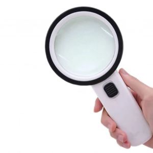 XYONG Loupe optique double couche 10X avec eclairage LED et lentille de 90 mm pour bijoux - Neuf