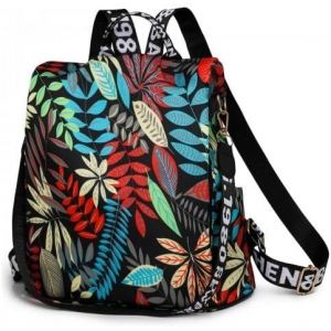 nzqaf-Sac à Dos pour Femme, Nylon Imperméable, 2 en 1 Sac à Dos Femme Imperméable, Anti-vol Scolaires Cartables, Sacs Portés dos Mode pour Voyage Léger, Collège, Vacances Ddécontractées - Neuf