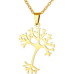 Kales-Magnifique Collier Neurone Pendentif Cellule Neurone Structure Neuronale Synapse Neuronale Biologie Cellulaire Bijoux Pour Docteur Neurologue Amateur De Sciences - Neuf