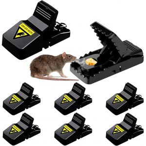 KALANKA-6 X Tapetteà Rat Réutilisables Tapette a Rat¿Piege a Souris Tapetteà Souris Rats,Apette a Souris pour Intérieur Cuisine Extérieur Jardin - Neuf