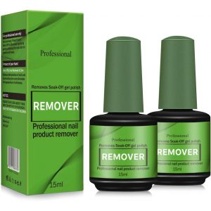 Sjzg-Cleaner Ongles Degraissant, Dissolvant Vernis Semi Permanent, Disolvant A Ongles Remover,Enl&egrave;ve Rapidement Et Facilement Le Vernis &Agrave; Ongles En Gel En 3 &Agrave; 5 Minutes,Ne Blesse Pas Les Ongles,Vert - Neuf