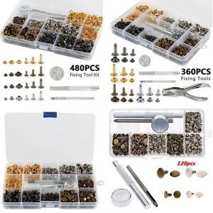 Kit de 360 rivets en cuir avec outils pour loisirs cr&eacute;atifs et r&eacute;parations - Neuf