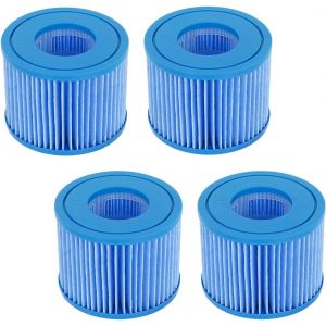 ERYI-Lot De 2 Filtres De Type Vi Pour Best-Way Filtre Piscine Cartus Taille 6 Piscine Filtre Cartouche -58323, Cartouches De Filtre Spa Filtre De Nettoyage De Piscine(Édition Améliorée 4 Pièces) - Neuf