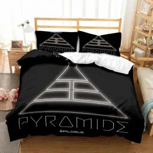 Parure De Lit Imprimee En 3d Avec Housse De Couette Et Taie D'oreiller Pour Lit Double, King Size Et Twin, Motif Matt M. Pokora, Pour Garçons Et Filles - Neuf
