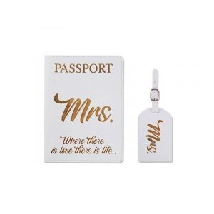 Ensemble de porte-passeport et de porte-étiquette de bagage pour voyage - Neuf