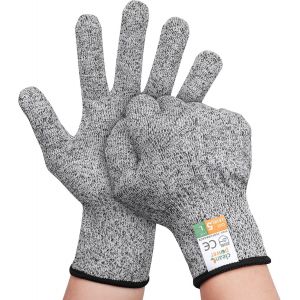 Gant Anti Coupure,Gants Butcher S&eacute;curit&eacute; Niveau 5 Protection-Gants Cuisine,la norme EN 388 Gants Jardinage Gants R&eacute;sistants Aux Coupures Pour L'&eacute;caillage D'hu&icirc;tres,Le Soudage.[H81] - Neuf