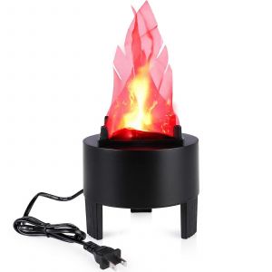 Lampe 3d A Fausse Flamme, 110 V, Lampe De Table A Flamme Vacillante Artificielle Pour Feu De Camp Electrique, Pour Decoration De Fete Et De Festival - Neuf