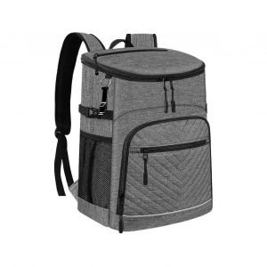 Isotherme Sac &Agrave; Dos De 30 Renforcer Les Capacit&eacute;s Tissu D'oxford &Eacute;tanche De La Glaci&egrave;re Sac &Agrave; Dos Gris 1 Pi&egrave;ce Pour Faire De La Randonn&eacute;e Pique-Nique De Voyage Plage - Neuf