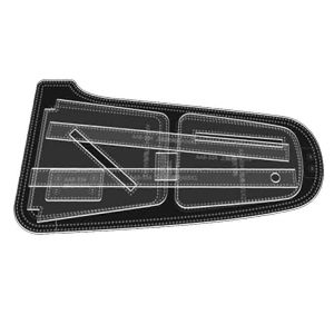 Mod&egrave;le acrylique de sac &agrave; bandouli&egrave;re,mod&egrave;les en cuir acrylique &agrave; motif en cuir pour sac &agrave; dos &agrave; bandouli&egrave;re poitrine B - Neuf