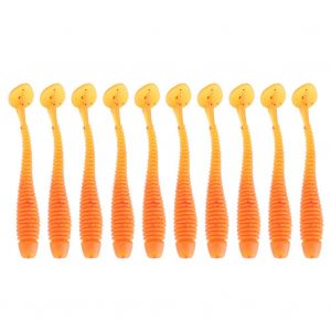 Lot De 10 Leurres Artificiels En Plastique Souple De 5 Cm Pour Poissons, Appats Pour Vers, Larves, Accessoires Pour Materiel De Peche D - Neuf
