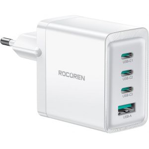 Eryi-Chargeur Rapide Usb C 65w, Gan5 Tech, Pd 3.0 67w Chargeur Usb C Compatible Avec Macbook, Samsung Galaxy S24/S24+/S24 Ultra//S23/S22, Iphone 16/16 Pro Max/15/15 Pro Max, Huawei, Steam Deck - Neuf