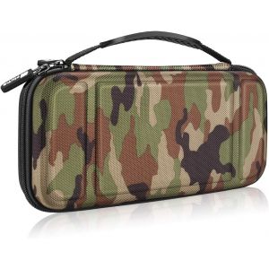 Eryi-Etui Pour Nintendo Switch / Switch Modèle Oled - Sacoche Rangement Zippée Anti-Choc Housse De Transport En Eva, Sacoche Voyage Console Avec 10 Emplacements Cartes De Jeu, - Neuf