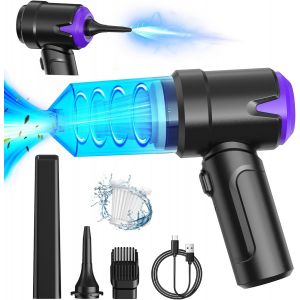 6000Pa Portable Cordless Handheld Vacuum Cleaner, Usb Rechargeable Mini Vacuum Cleaner For Home, Car, Office Table, Sofa - Neuf