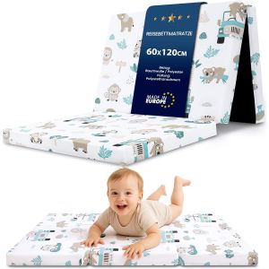 Ulteronixshop-Matelas Bebe Pliable 60x120 Cm Pour Lit - Matelas B&eacute;b&eacute; Pour Lits Parapluie Sol Enfant Et Respirant En Mousse Avec Lavable Housse 60 X 120 Cm Afrique - Neuf