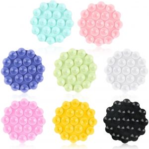 Ventouse T&eacute;l&eacute;phone Portable, 8 Pi&egrave;ces Support T&eacute;l&eacute;phone Ventouse, Ventouses en Silicone pour Tous Les Mod&egrave;les de T&eacute;l&eacute;phones, Support de T&eacute;l&eacute;phone Antid&eacute;rapant pour Selfies et Vid&eacute;os - Neuf