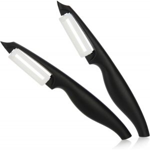 Kalanka-Com-Four&reg; 2x &Eacute;plucheuse En C&eacute;ramique Pour Fruits Et L&eacute;gumes - &Eacute;plucheuse Universelle Extra-Pointue - &Eacute;pluche L&eacute;gume - Neuf