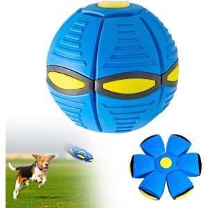Eryi-Balle Pour Chien De Soucoupe,Pet Toy Flying Saucer Ball,Soucoupe Volante Jouet,Boule De Soucoupe Volante,Jouet De Boule De Chien Interactif,Jouet Chien Balles,Jouet D'extérieur Pour Chien - Neuf