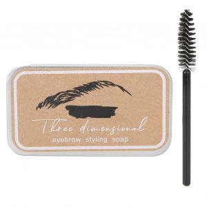 Cire coiffante pour sourcils pour femmes Langmanni, baume de maquillage longue tenue pour sourcils, savon pour sourcils waterproof - Neuf