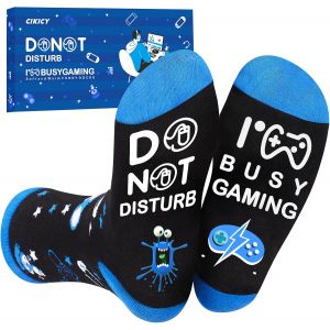 Jgd-Chaussettes Rigolotes Cadeaux Noel Homme Personnalis&eacute;es Drole Homme, Secret Santa Id&eacute;es Cadeaux Pour Adolescents Gar&ccedil;on Papa Papy Parents Ado Gamer, Chaudes Drole Chaussettes Anniversaire - Neuf