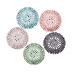 Grille de vidange en silicone pour douche et lavabo - Lot de 5 - Neuf