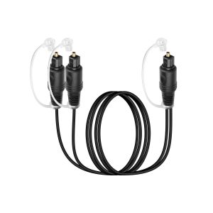 Câble Optique Audio numérique,Câble Optique Toslink 1 mâle à 2 mâle pour TV,DVD,HDTV,maison,barre de son,amplificateur 1M/3.28FT - Neuf