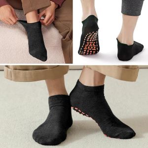 Chaussettes Antidérapantes Pour Homme - Chaussettes De Yoga Avec Picots - En Abs, Noir , 39-48 - Neuf