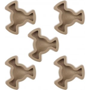 SUBZONAL-5pcs Coupleur de Plateau Tournant pour Four &agrave; Micro-ondes Support de Guide Rouleau Four Plateaux en Verre Couplage d'entra&icirc;nement Remplacement Pi&egrave;ce de R&eacute;paration - Neuf