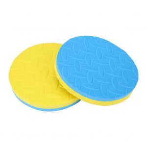 Lot De 2 Coussinets D'entrainement Pour Le Yoga, Les Genoux Et Les Coudes, En Mousse Eva (Jaune Et Bleu) - Neuf