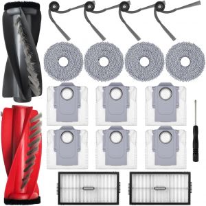 Accessoires Pour Roborock Saros 10R, 1 Brosse À Rouleau Principale, 6 Sacs À Poussière, 4 Brosses Latérales, 2 Filtres, 4 Serpillères, Pièces De Rechange Pour Robot Aspirateur[SSE7110283] - Neuf