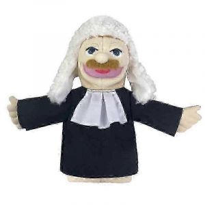 Marionnette à main en peluche douce, jouet amusant, personnage professionnel, offre spéciale !-juge - Neuf