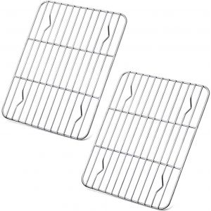 Chenquansarl-Lotde2grillesderefroidissementenacierinoxydablepourcuissonaufour245x19x15cmsainetdurablepasseaulavevaisselle - Neuf