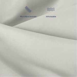Tzf-Drap Housse 140x200 Cm En Microfibre Lot 2 - Drap 140x200 Cm Certifié Oeko-Tex - Drap 140x200 Cm - Drap House 140x200 - Drap De Lit 140x200 - Drap-Housse 140x200 - Drap Housse Gris Clair - Neuf