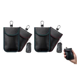 Lot De 4 Pochettes Faraday De Blocage Rfid Pour Porte-Cl&eacute;s Et Petits Appareils &Eacute;lectroniques - Neuf