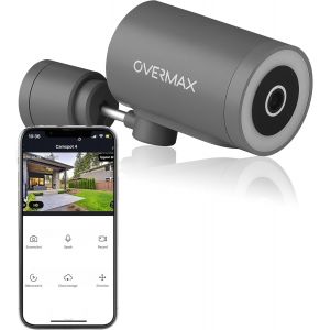 lbgwp60-Camspot 5.1 ¿ Caméra Ip Extérieure 4 Mp, Vision Nocturne Couleur, Détection De Mouvement Et De Son, Wi-Fi Double Bande 2,4/5 Ghz, Rotation 350°, Étanche Ip66 (Anthracite) - Neuf