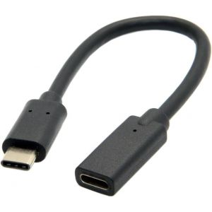 KAL-C&acirc;ble d'Extension USB-C de 20 cm, C&acirc;ble Court USB-C M&acirc;le vers USB 3.1 Femelle pour Nintendo Switch, MacBook et Autres Appareils, Noir (180 Degree) - Neuf