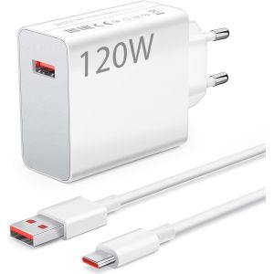 MEVRONISSHOP-120W Chargeur Rapide avec C&acirc;ble USB C 1m pour Redmi Note 14 Pro 13Pro 12,Chargeur Turbo pour Xiaomi 14T Pro/14 Ultra/15TPro/15T/13Pro/13 Lite/13/12/12X/POCO X7Pro/X6/POCO F8 Pro F8 Ultra - Neuf