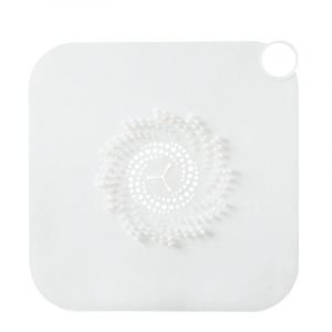 Blanc Filtre Drain De Douche, 2 Pièces Cheveux De Douche De Drain En Silicone,Couvercles De Drain De Douche Assez Facile À Installer Et À Nettoyer Pour Drain De Salle De Bain - Neuf