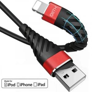 C&acirc;ble Usb De Charge Rapide 3A Pour Iphone 11 12 13 14 Proxxs Max 6 7 8 Plus Se,Cordon Pour Ipad,Fil De Donn&eacute;es Pour Chargeur De T&eacute;l&eacute;phone Portable,2M,6 Pieds.Rouge.1M - Neuf