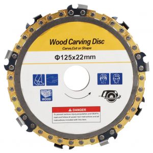 Disque de chaine de rechange pour meuleuse d'angle 125 mm, accessoire pour meuleuse a bois, contreplaque, metal - Neuf
