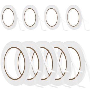 Chenquansarl-Ruban Adhésif Double Face, 9 Rouleaux De Rubans Adhésifs, Ruban De Montage Artisanal, Ruban Adhésif Fin Polyvalent Pour L'artisanat, Le Bricolage, Le Travail Manuel, Ruban 6 Mm 5 Mm - Neuf