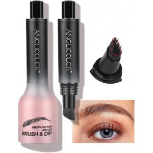 KALANKA-Version Améliorée Crayon Sourcil Waterproof,Microblading Sourcil,Stylo Sourcil Effet Poil,Brosse A Sourcils Angulaire Teardrop,Crayon Pour Sourcils Naturel Longue DuréE (#03Auburn) - Neuf