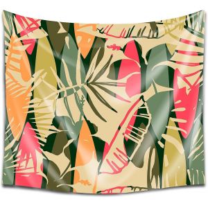 Tp32 - Tapisserie Murale Moderne Impression Artistique | D&eacute;coration En Tissu 100% Polyester Pour Salon Ou Chambre &Agrave; Coucher | Style Floral | 150 X 130 Cm - Neuf