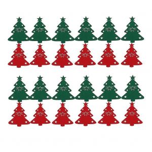 No&euml;l Couverts Rack &Agrave; &Eacute;paississement De No&euml;l En Feutre Spork Sac - Neuf