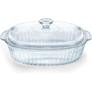 Subzonal-Grande Cocotte En Verre De 2,8 L Avec Couvercles Pour Four, Micro-Ondes Et Cong&eacute;lateur, Plat &Agrave; Lasagnes Profonds Avec Poign&eacute;e En Verre Borosilicate Anti-Adh&eacute;sif Pour Servir La Cuisine - Neuf