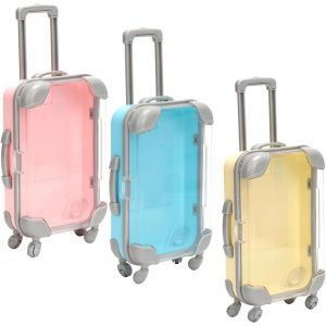 KALANKA-3 Pi&egrave;ces Valise Miniature,Mini V&aacute;lise Jouet,Mi&ntilde;i &eacute;tui Imitation Valise,Enfant Mi&ntilde;i Trolley De Voyage pour Anniversaire Vacances Cartes-Cadeaux Cadeau de Voyage - Neuf