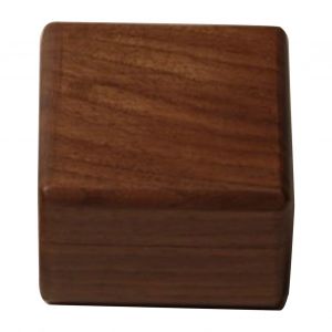 Boite a bagues en bois, style retro, carree, elegante, avec coussin de protection souple, pour petite amie - Neuf