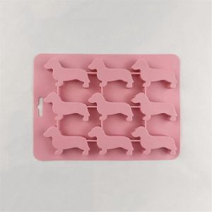 Teckel En Silicone Chiot En Forme De Glaçon Moule À Biscuits Au Chocolat Bac À Glaçons Maison Bricolage,Moule En Silicone,Bro - Neuf