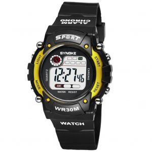 Synoke Students Kids Montre De Sport À La Mode Montre-Bracelet Électronique (Or) - Neuf